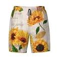 thumbnail image 4 of Lsque Mens Swim Trunks Sunflower 5 Pattern - Bathing Suit Compression Liner - Beach Swim Shorts Swimwear - (S-3XL) - Stretch Quick Dry -XX-Large, 4 of 9
