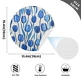 thumbnail image 5 of Round Grid Placemat ,One Sizex1, Round Placemat, PVC Plate Mat，15.4 Inch Non-Slip and Heat Resistant, Table Placemat, Dining Room Placemat Blue Tulip3, 5 of 7