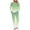 Mint Green, variant on UAMVSH Womens Pajama Sets 2 Piece Lounge Sets Crew Neck Long Sleeve Top and Elastic Waist Pants with Pockets
