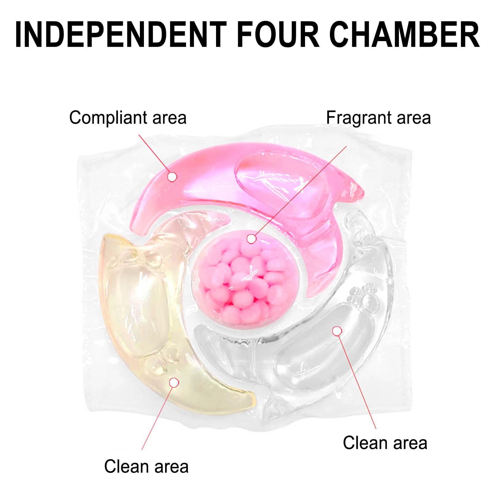Laundry Detergent Gel Capsules Deals! ESULOMP 4 in 1 Laundry Detergent Gel Capsules Stain Removal Fragrances Long Lasting Fragrances 7ml
