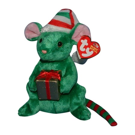 Ty Beanie Baby: Tidings the Mouse | Stuffed Animal | MWMT's