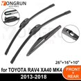 thumbnail image 2 of Car Wiper for TOYOTA RAV4 XA40 MK4 2013-2018 Front Rear Windshield Windscreen Wiper Blade Rubber Accessories 26" + 16" 10" 2013 2014 2015 2016 2017 2018, 2 of 7