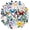 2A-35pcs, variant on 35pcs Vibrant Stationery Stickers Butterfly Animal Stickers Waterproof Graffiti for Luggage Suitcase Laptop