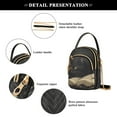 thumbnail image 4 of FORMRS Crossbody Bag for Women Quilted Travel Shoulder Cell Phone Purse with Chain Strap Handbag, Retro Halloween Cat, 4 of 7