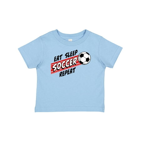 

Inktastic Eat Sleep Soccer Repeat Gift Baby Boy or Baby Girl T-Shirt