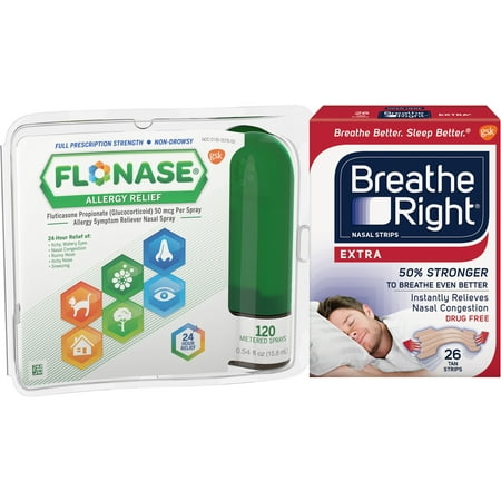 Flonase Breathe Right Allergy Relief Bundle