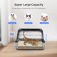 thumbnail image 4 of Caja de arena de acero inoxidable Aphyxen XL para grandes felinos con tapa, 4 of 8