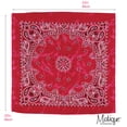 thumbnail image 5 of Motique Accessories Modern Tie Dye Bandana - Set of 3 (Pink), 5 of 5