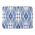 thumbnail image 1 of POGLIP Pattern Tribal Ikat Ogee in Traditional Classic Blue and White Colors Boho Abstract Doormat Floor Rug Bath Mat 23.6x15.7 inch, 1 of 1