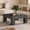 Rustic Grey, variant on Tribesigns 39.4" All-Wood Coffee Table: Farmhouse Style Accent Centerpiece for Living Room with Sturdy Legs, Rustic Brown