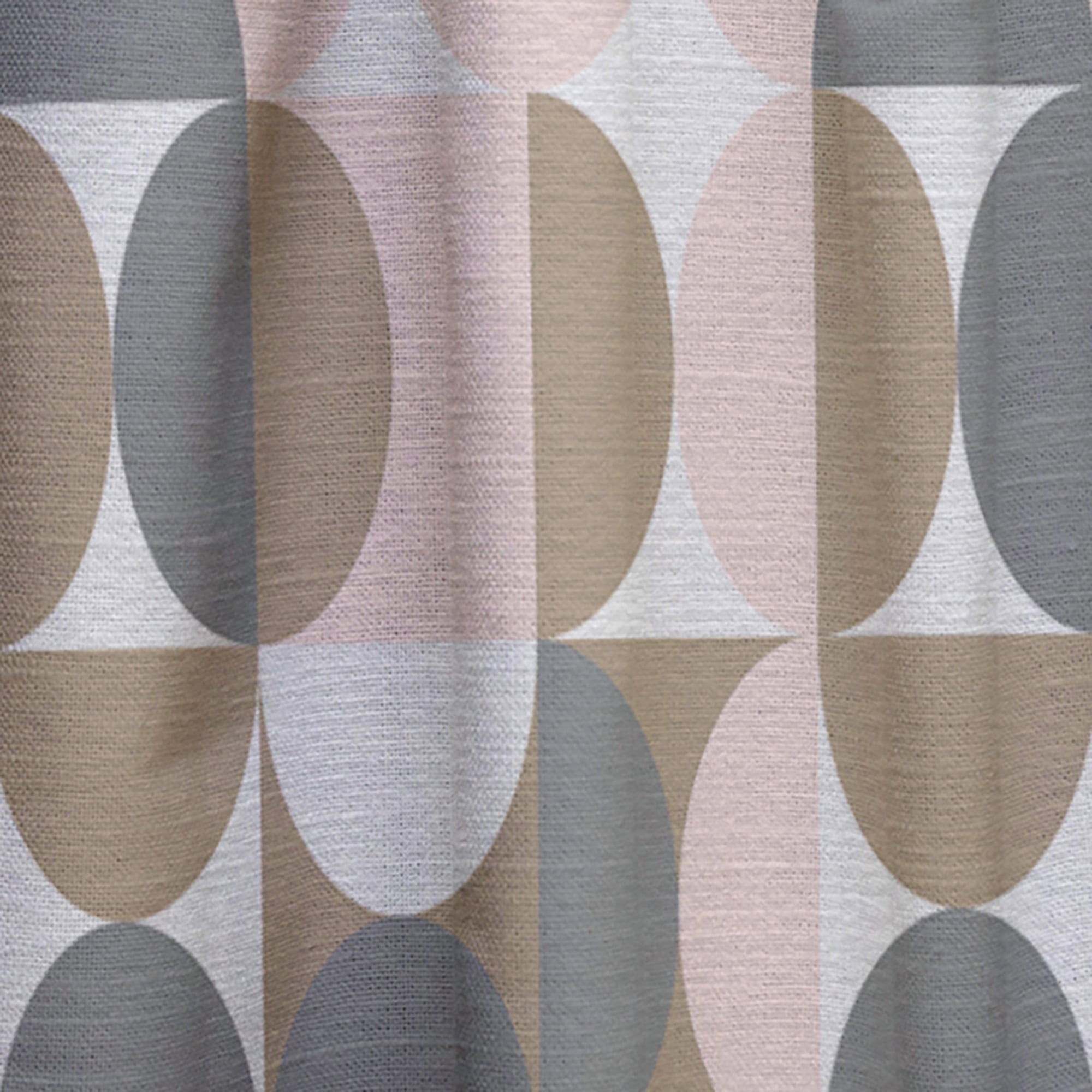 Designart 'Circular Retro Pattern IV' Mid-Century Modern Curtain Panel