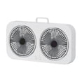 thumbnail image 2 of Double Head Two-way Wall Mountables Desktop Portable Fan With Three Adjustable Wind Speeds High Wind Power Fan For Home Office Camping And Bedroom Use, 2 of 6