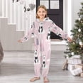 thumbnail image 6 of Soft Big Kids Onesie Pajamas Cozy Loose-Fit Jumpsuits for kids with Pockets for Christmas Lounge & Play Panda and Clouds Pattern, 6 of 8