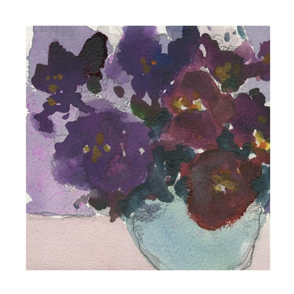 Samuel Dixon 'African Violet I' Canvas Art