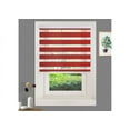 thumbnail image 1 of WYMO Zebra Blinds 47 x 24 INCH - Sheer Horizontal Blinds and Shades for Daytime and Nighttime - Light Filtering Roller Shades for Windows - Red - Manual Control Stick, 1 of 7