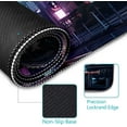 thumbnail image 6 of Cyberpunk Mouse Pad, Japanese Anime Cat Desk Mat, Neon Tokyo Extended Gaming Mouse Pads for Desktop Computer Laptop Office Work Game Home, 31.5x11.8 in, 6 of 6