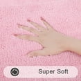 thumbnail image 3 of Juego de Alfombrillas para Baño SHACOS 2 Piezas 50x80 y 50x120 cm Rosa, 3 of 9