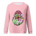 thumbnail image 3 of Jienlioq Hauts Grande Taille pour Femmes Femmes Mode Décontractée Imprimé Col Rond Ample Manches Longues Chandails Blouse Rabais, 3 of 3