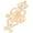 D016 Gold, variant on by Touchstone Bollywood Royal South India Heritage Pretty Hand Embossed Fringes Designer Wedding Jewelry Cocktail Finger Ring In Gold Tone For Women.