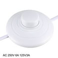 thumbnail image 4 of Uxcell Foot Pedal Push Switch Inline Lamp On/off Control with 1.8 M Power Line White 2 packs, 4 of 6