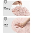 thumbnail image 4 of Pink Bathroom Rug 24x36 Non Slip Fluffy Bath Mat for Bathroom Floor Washable Plush Luxury Bath Rug for Tub Soft Shaggy Absorbent Shower Sink Mat, 4 of 18