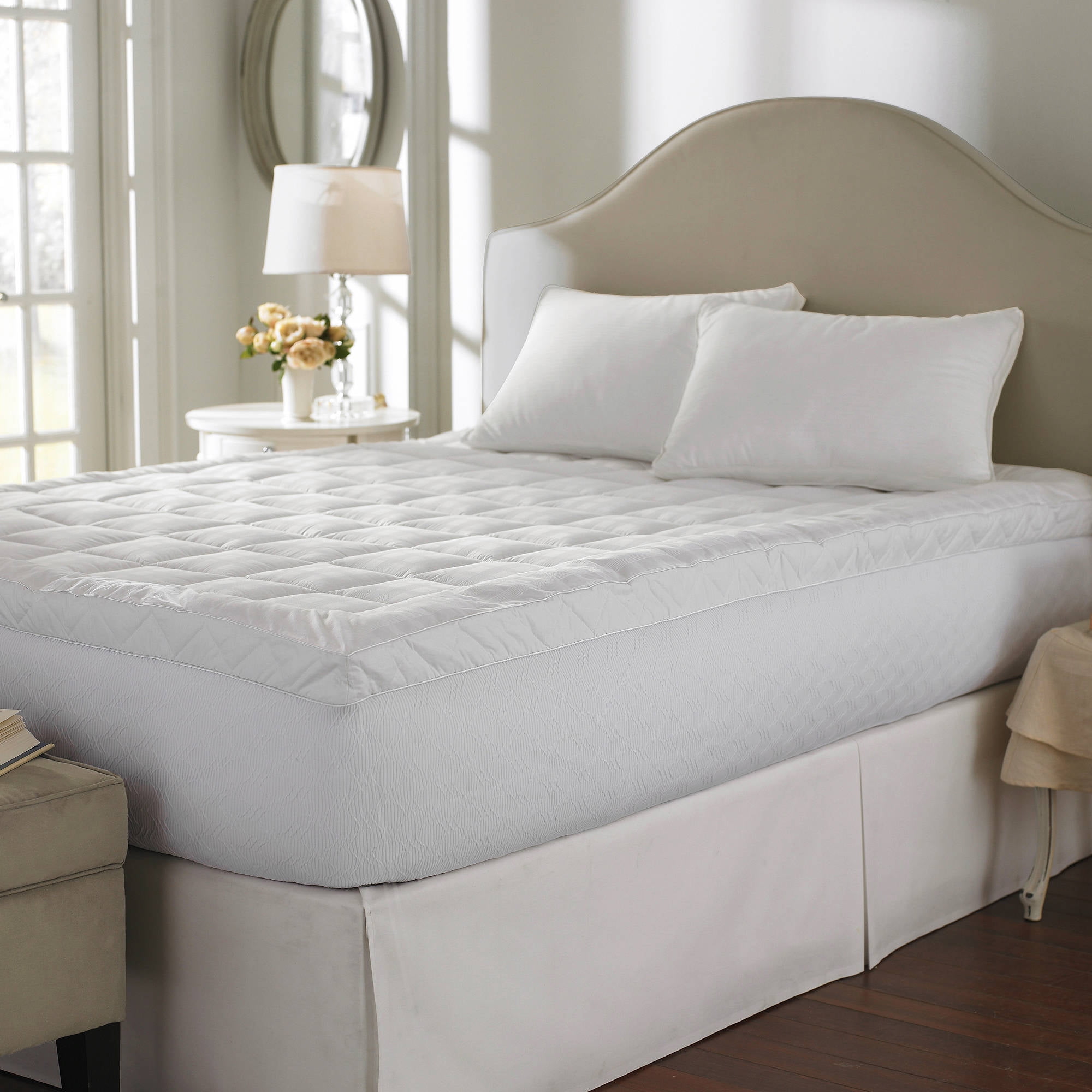 Cuddle Bed 400tc 2 5 Inch Cotton Mattress Topper In Multiple Sizes Cuddle Bed 400tc 2 5 Inch Cotton Mattress Topper In Multiple Sizes Com