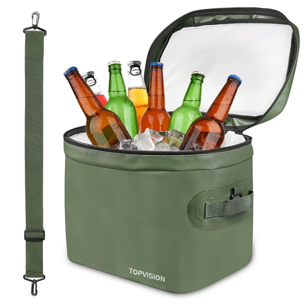 TOPVISION Camping Cooler Bag 40 Can/20L, Portable Soft Sided Cooler Bag for Travel, Camping