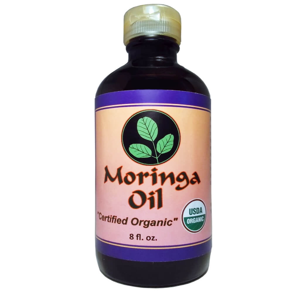 Moringa Oil Organic USDA and Pure 8 oz Natural Moisture for Skin and