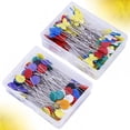 thumbnail image 1 of OFFIGAM 100Pcs Flower Push Pin Plum Blossom Shape Metal For Jewelry Making Supplies, 1 of 8