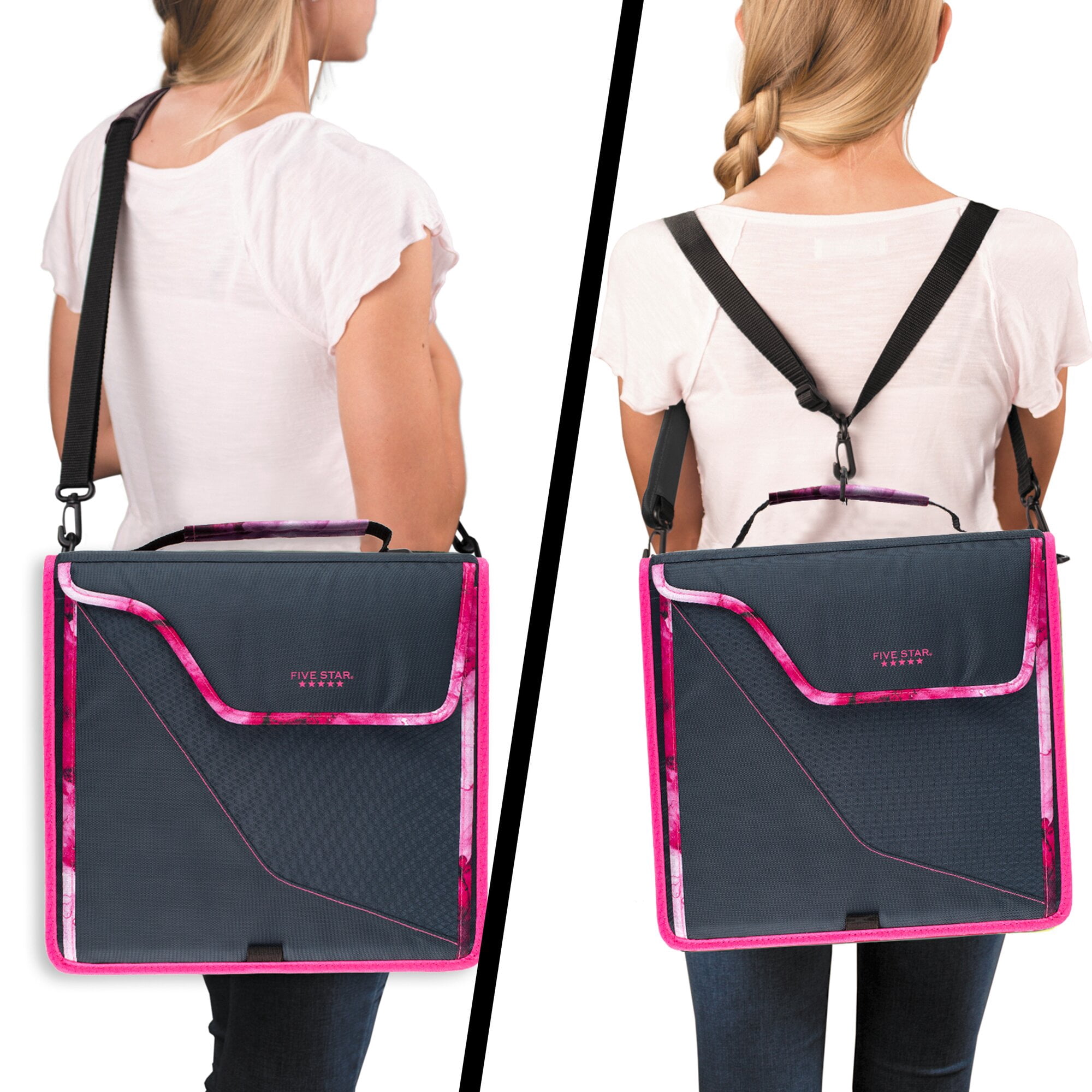 Five Star 3 Sewn Zipper Binder Plus Removable Padded Case 850 Sheet Capacity