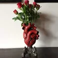 Anatomical Heart Vase Flower Pot Desktop Ornament Shelf Decor Novelty
