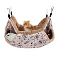 thumbnail image 3 of 2x Hamaca Colgante para Hámster de Conejillo de Y Cama Cálida, Jaula Suave para Mascotas Pequeñas, Hamaca, Escondite, , Cueva, Hámster para R 2 piezas, 3 of 8