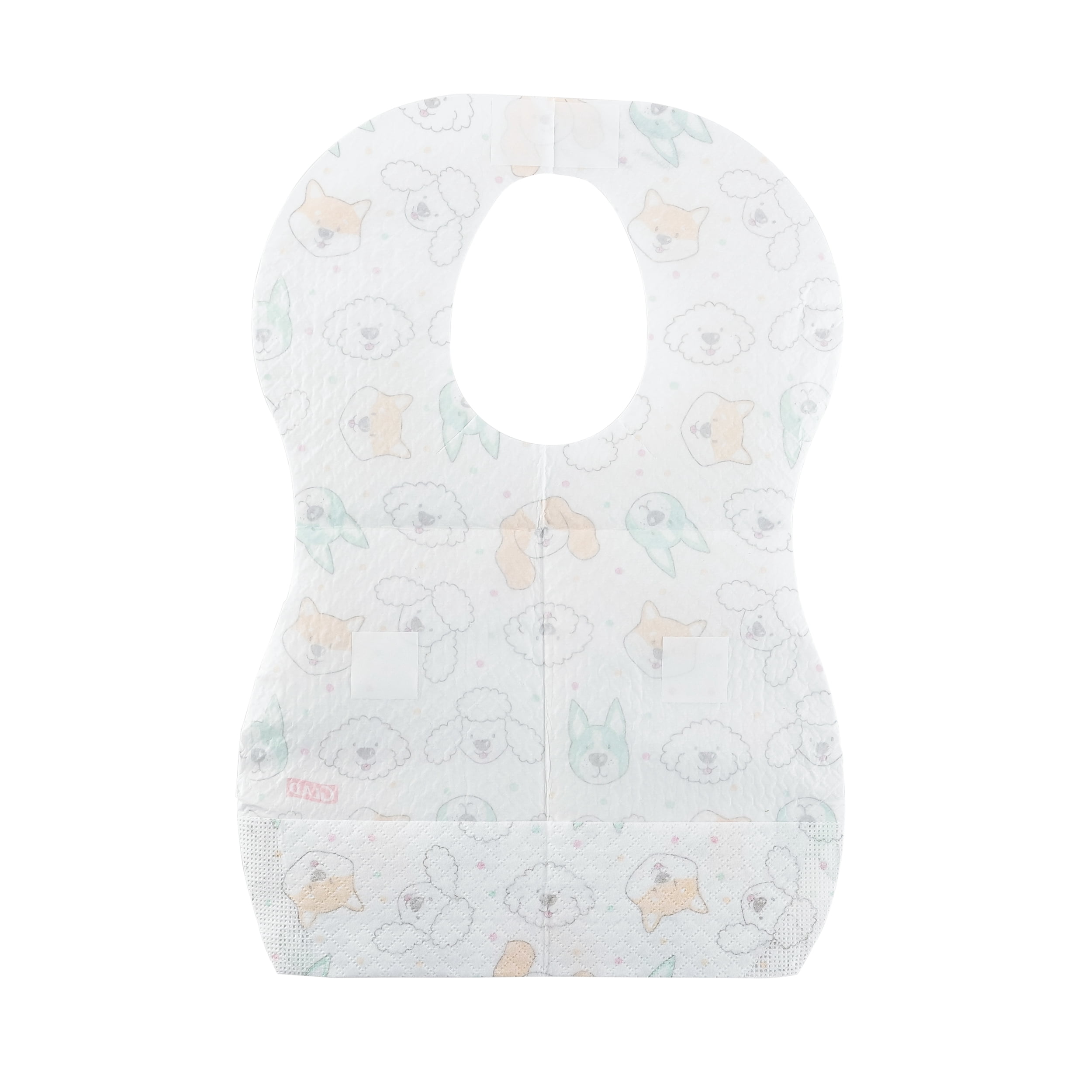 Glad for Kids Disposable Paper Bibs with Adorable Puppy Faces - 20 Count