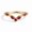 Sterling Silver, variant on Marquise Cut Ruby Chevron Engagement Ring, 925 Sterling Silver Curved Band Anniversary Ring, Tiara Stackable Proposal Ring, Ruby Bridal Wedding Ring