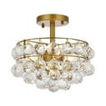 thumbnail image 1 of Elegant Lighting 1107F12BR 12 Po Savane Encastrée en Laiton, 1 of 4