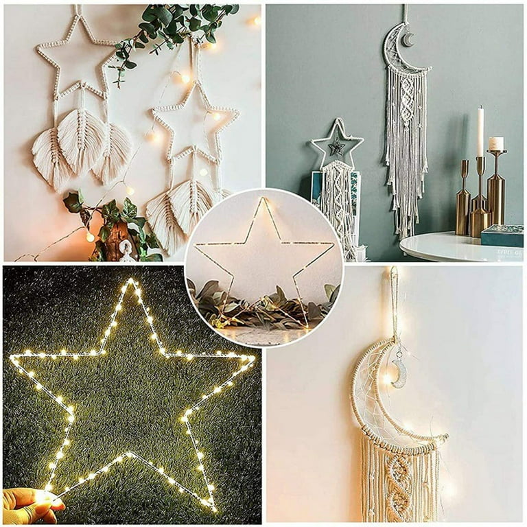 Pack Of 5 Etal Rings For Crafts, Etal Star With 20 C Diaeter