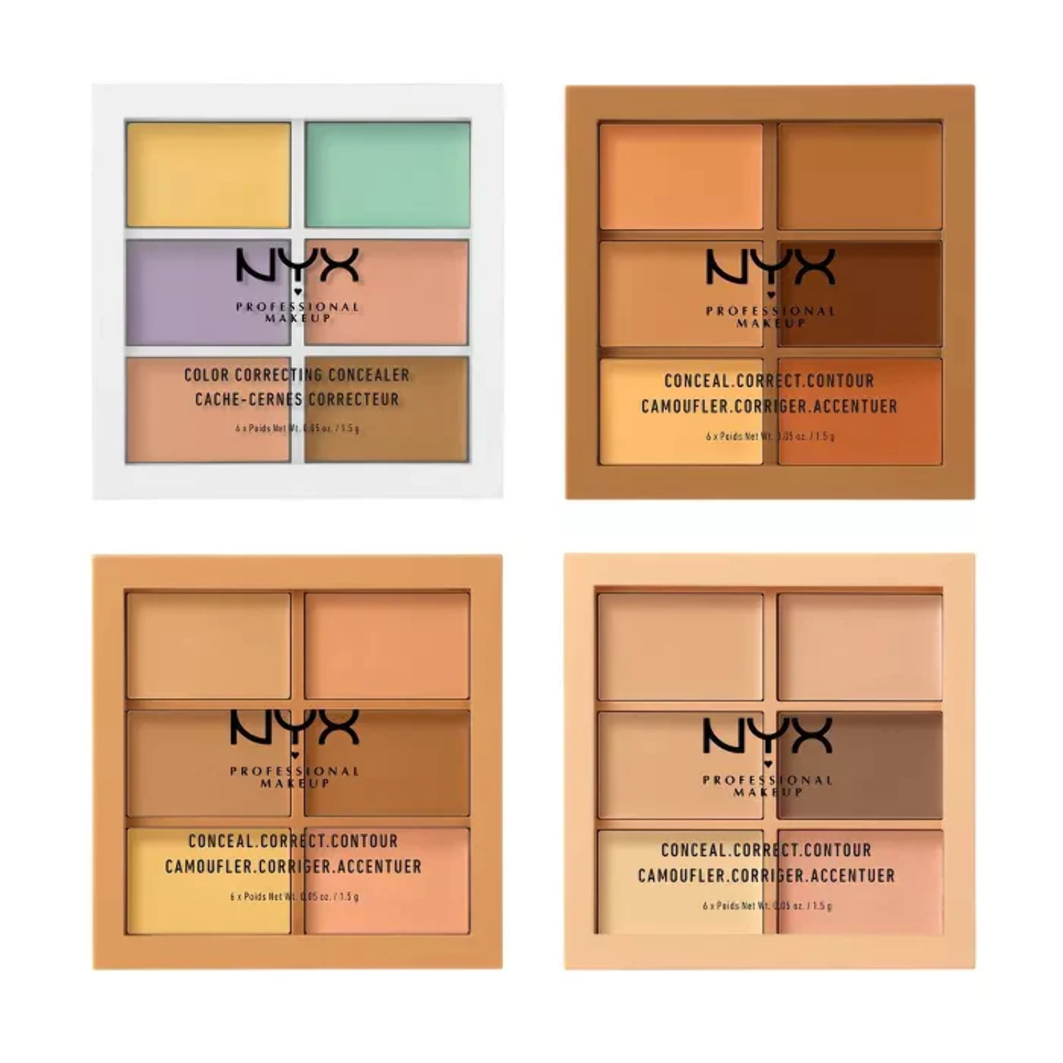 NYX Professional Makeup Conceal, Correct, Contour Palette, Light - image 2 of 8