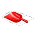 thumbnail image 2 of Uxcell Feed Scoop PP 11.5" Ice Maker Flour Cereal Sugar Handle Shovel, Red, 2 of 6
