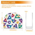 thumbnail image 4 of Yayeee Napkin Holder for Table Kitchen Paper Tissue Organization, Green Simple Triangles, 4 of 8