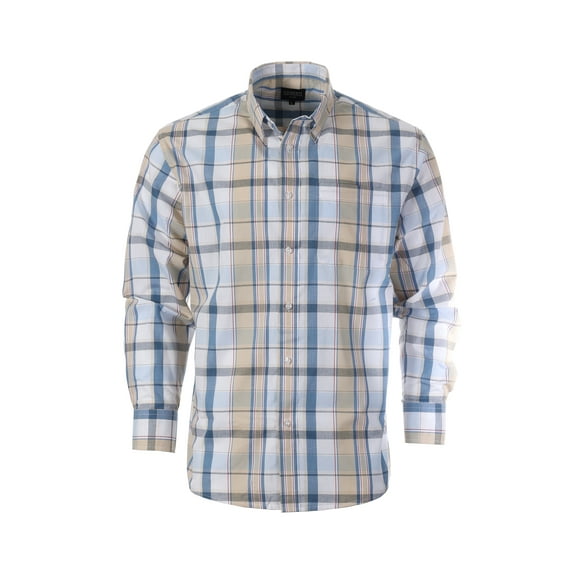 Gioberti Men's Long Sleeve Plaid Shirt