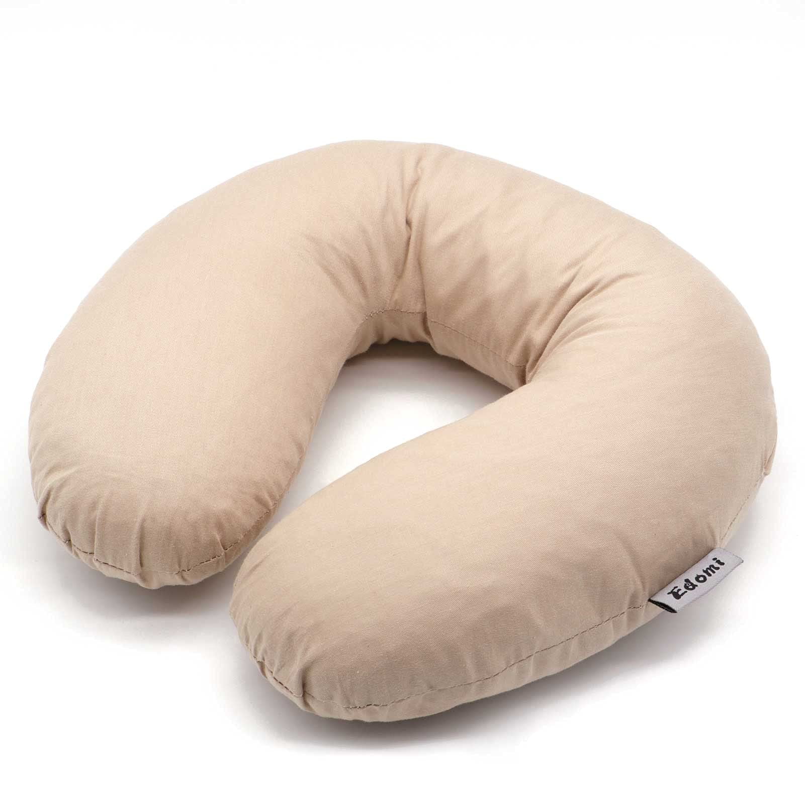 Edomi Buckwheat Neck Pillow for Sleeping U Shaped Pillow Cooling Travel