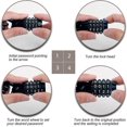thumbnail image 3 of 4-Digit Resettable Security Bicycle Lock Heavy Duty Bike Lock 1.6m Cycle Lock for Bicycle Outdoors, 3 of 5