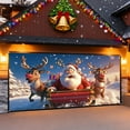 thumbnail image 4 of Christmas Party Background Decoration Santa Photography Garage Door Banner 7x16 Ft - Festive Holiday for Home and Events, 4 of 4