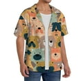 thumbnail image 4 of Disketp Men's Hawaiian Colorful Dogs Print Shirts Button Down Holiday Beach Shirts-XX-Large, 4 of 7