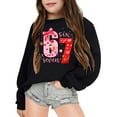 thumbnail image 2 of Tisuna Hoodie For Girls Boys Child Letter Print Long Sleeve Hooded Tops Comfortable Casual Kids Loose Fit Hoodies Sweatshirt Size 2-3 Years Black, 2 of 4
