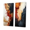 thumbnail image 3 of Designart "Bohemian Soul Melodies" Abstract Shapes Wall Art Set Of 2 - Transitional Black Gallery Set For Office Decor, 3 of 6