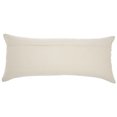 thumbnail image 2 of Nourison Natural Leather Hide Textured Celadon Decorative Throw Pillow , 14" x 32", 2 of 5