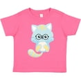 thumbnail image 3 of Inktastic Blue Cat, Cute Cat, Little Cat, Kitten, Eyeglasses Boys Toddler T-Shirt, 3 of 5