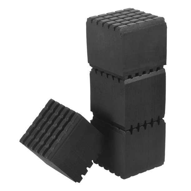 Uxcell Almohadillas de goma anti-vibración 2" x 2" x 2", 4 piezas de almohadillas de aislamiento para compresores de aire acondicionado, negras