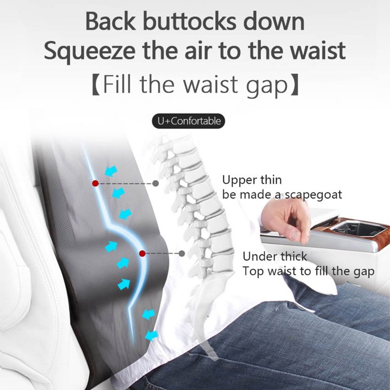 Lumbar Support Pillow for Car Removable Washable Chair Lumbar Back